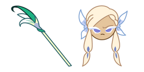 Курсор Cookie Run Blue Lily Cookie and her Staff