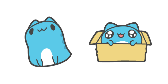 Cute Bugcat Capoo in a Box курсор