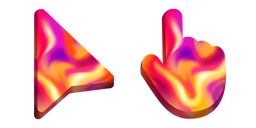 Striking Flame Fluid Lights Cursor