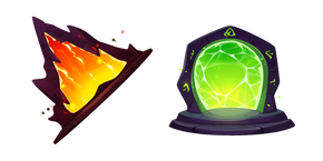Курсор Fiery and Forest Portals