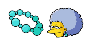 The Simpsons Patty Bouvier and a Necklace Cursor