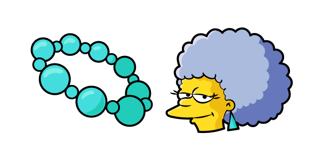 The Simpsons Patty Bouvier and a Necklace курсор