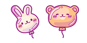 Lindos Globos de Conejo y Oso cursor