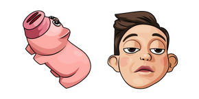 LazyTown Stingy and his Piggy Bank Cursor