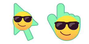 Smiley Cool avec des Lunettes de Soleil Curseur
