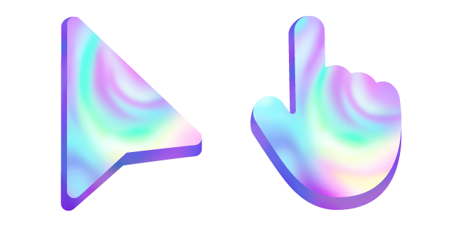 Fluido Pastel Holográfico Cursor