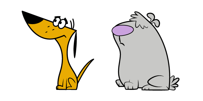 2 Stupid Dogs Little Dog y Big Dog Cursor