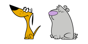 2 Stupid Dogs Little Dog and Big Dog Cursor