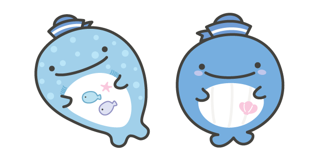 San-X Jinbesan and Kokujira in Sailor Hats курсор