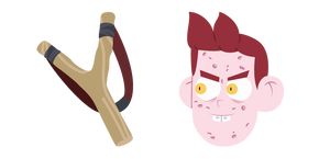 Camp Camp Edward Pikeman y una Resortera cursor