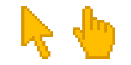 Ambre Orange Pixel Curseur