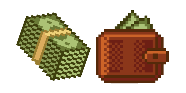 Wallet and Money Pixel курсор