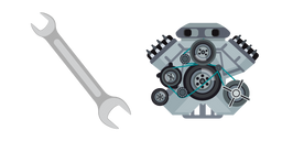 Курсор Mechanic: Wrench and Motor