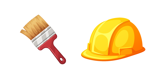 Labor Day Brush and Safety Helmet курсор