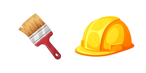 Курсор Labor Day Brush and Safety Helmet