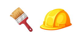 Курсор Labor Day Brush and Safety Helmet