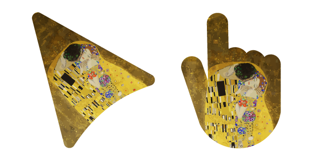 Art Gustav Klimt's The Kiss Cursor