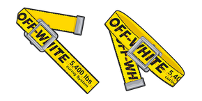Off-White Yellow Industrial Belt Cursor