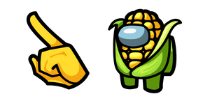 Курсор Among Us Yellow Corn Character