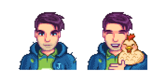 Stardew Valley Shane y el Pollo Charlie Cursor