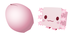Roblox Pet Simulator Axolotl and a Cracked Egg Cursor