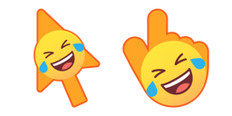 Smiley Roulant par Terre en Riant Curseur