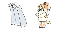 Курсор Bluey Frisky Heeler and a Wedding Veil