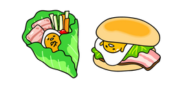 Курсор Gudetama in a Lettuce Wrap and a Burger