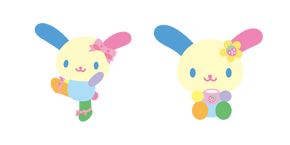 Sanrio Usahana con Lazos Rosas y Accesorios de Fresa cursor