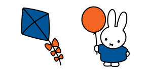 Курсор Miffy & Friends Miffy with a Balloon and a Kite