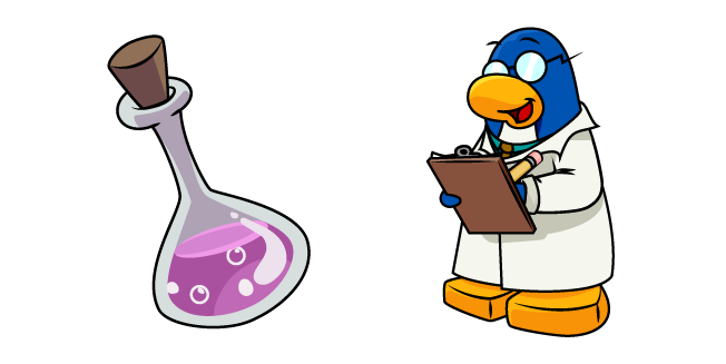 Club Penguin Gary and a Potion Flask Cursor