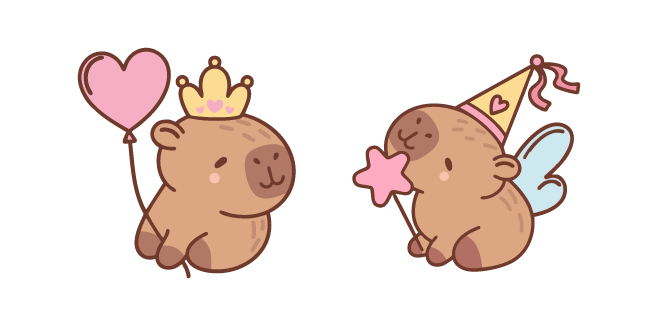 Cute Capybara Princess курсор