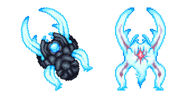 Terraria Polterghast and its Clone Cursor