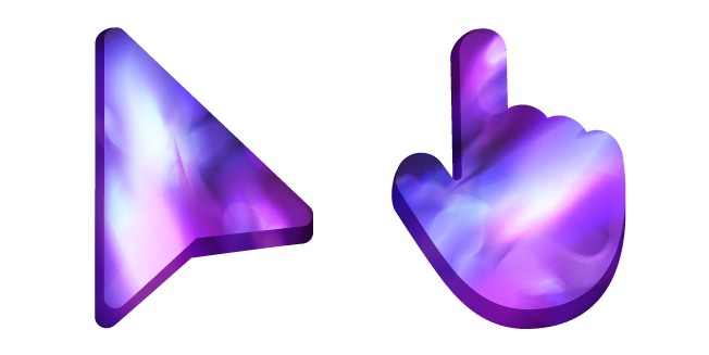 Purple Nebula Lights Cursor