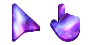 Purple Nebula Lights Cursor