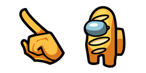 Among Us Yellow Baguette Character Cursor