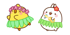 Курсор Molang and Piu Piu in Hawaii Costumes