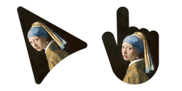 Art Johannes Vermeer's Girl with a Pearl Earring Cursor