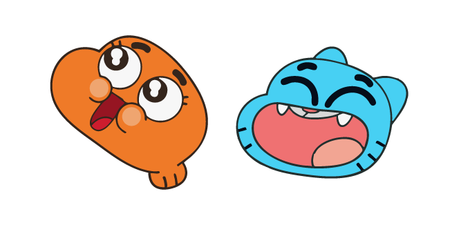 The Amazing World of Gumball Cheerful Darwin and Gumball Cursor