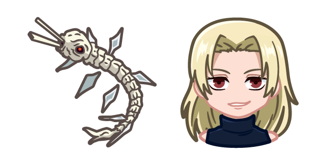 Chibi Jujutsu Kaisen Yuki Tsukumo y Espíritu Garuda Cursor