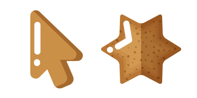 Minimal Star-Shaped Baby Cookie Cursor