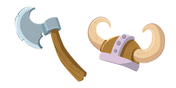 Viking Axe and Helmet Cursor