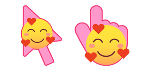 Lindo Smiley con Corazones cursor