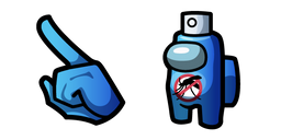 Among Us Blue Mosquito Spray Character Cursor