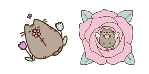 Pusheen et Tendres Fleurs Curseur