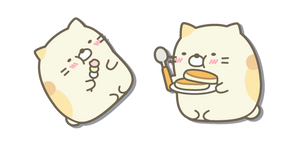 San-X Neko Mangeant du Hanami Dango et des Crêpes Curseur