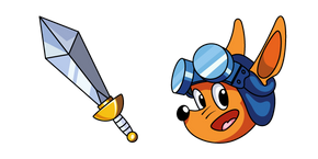 Sega Rocket Knight Sparkster et une Épée Curseur