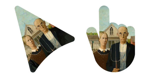 Art Grant Wood's American Gothic Cursor