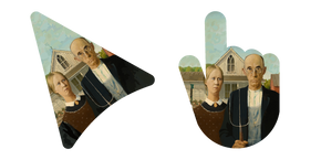 Art Grant Wood's American Gothic Cursor