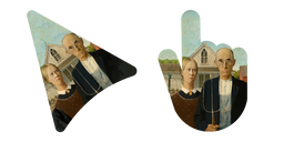 Art American Gothic de Grant Wood Curseur